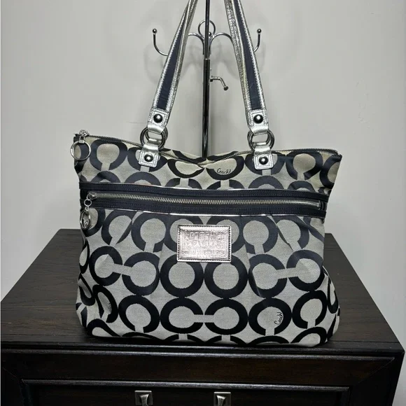 Coach Black and Grey Tote Bag - Picture 2 of 5
